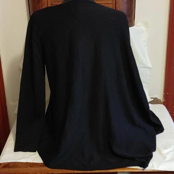 Anne Klein One-Sleeve Poncho Sweater - Women's Size Large - Picture 3 of 8